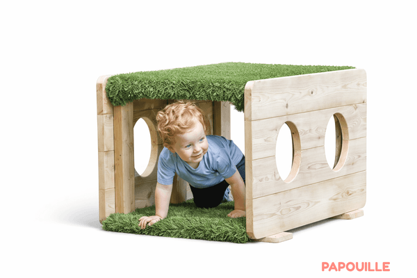 Mobilier - Aire de jeux et structure extérieure - Tunnel à ramper d'extérieur - en bois