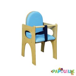 Puériculture - Chaise haute bébé et Siège Repas - Chaise haute en bois 5 places
