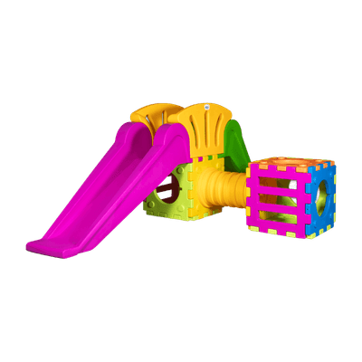 Mobilier - Aire de jeux et structure extérieure - Aire de jeux cubique avec tunnel 