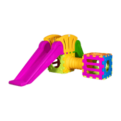 Mobilier - Aire de jeux et structure extérieure - Aire de jeux cubique avec tunnel 