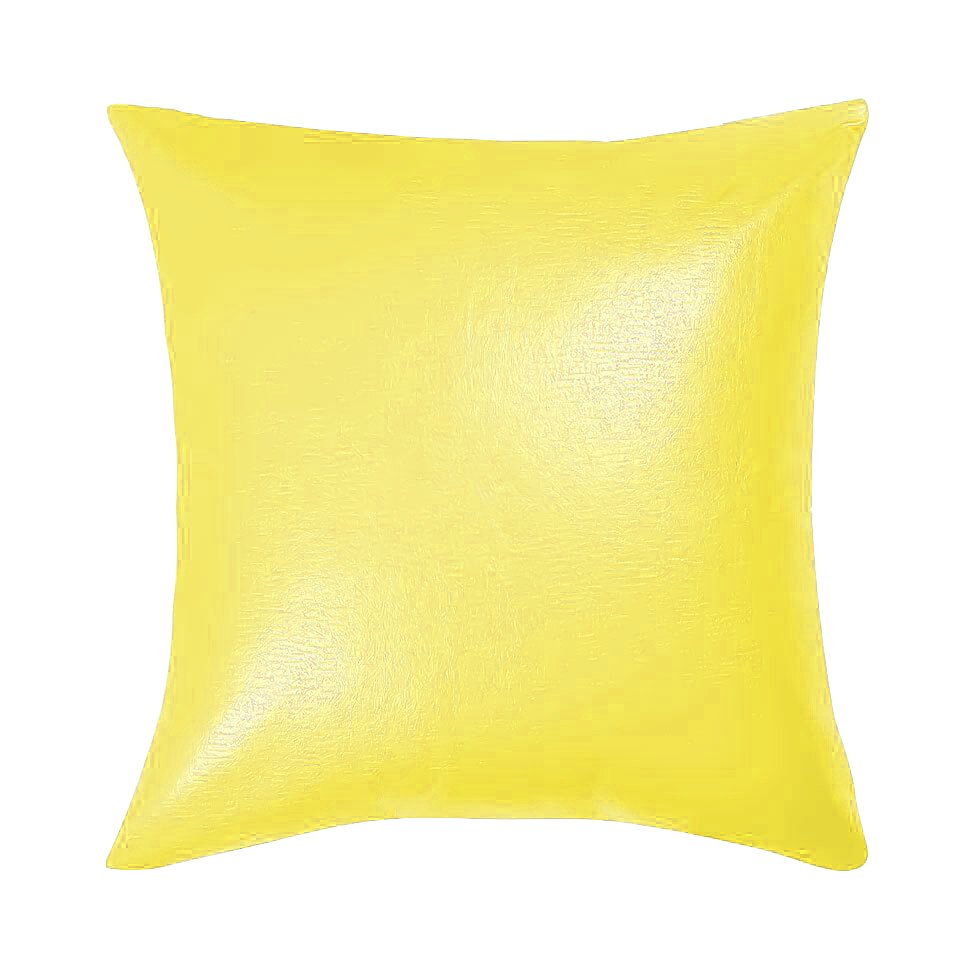 Coussin mousse imperméable 40x40 jaune