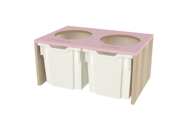 Mobilier - Accessoires pour meuble de rangement - Coffre à sur-chaussures - rose