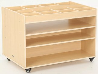 Mobilier - Meuble de rangement scolaire - Chariot de rangement pour l'art