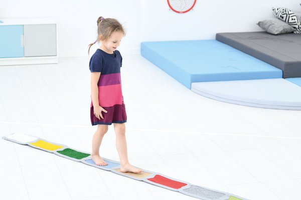 Motricité - Eveil Sensoriels et Tactiles - Rectangles sensoriels - Lot de 10