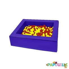 Motricité - Piscine à balles - Piscine à balles en mousse revêtement pvc 140 x 140 cm groix