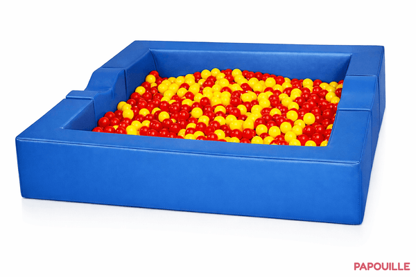 Motricité - Piscine à balles - Piscine à balles en mousse revêtement pvc avec extension (complète) bleu roi