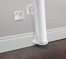 Médical et Prévention - Barrières de Sécurité Enfant - Barrière rétractable jusqu'à 140 cm - Blanche 