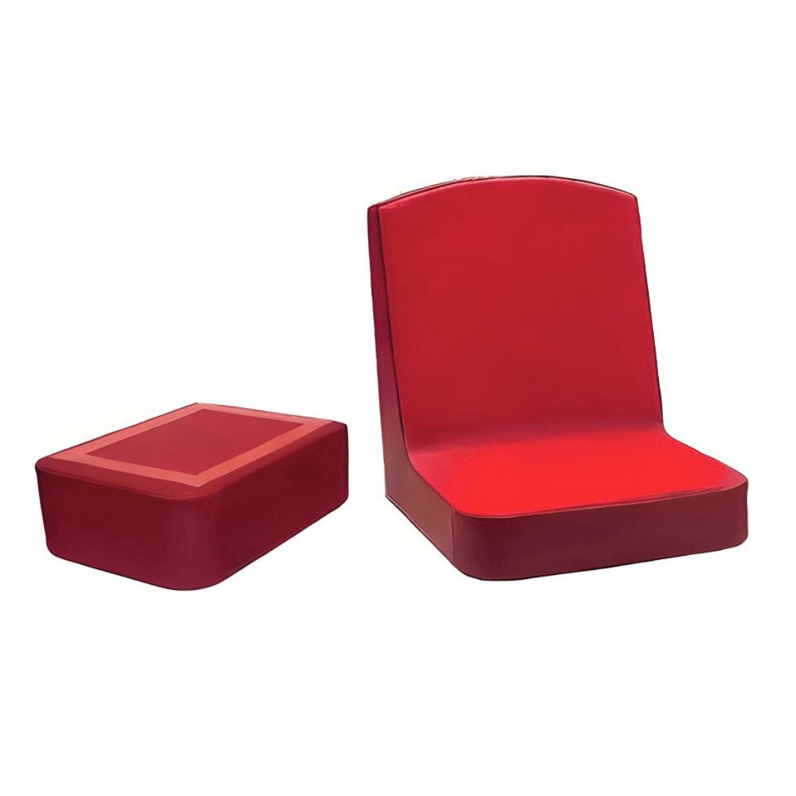 Siège au sol adultes imperméable avec rehausseur rouge