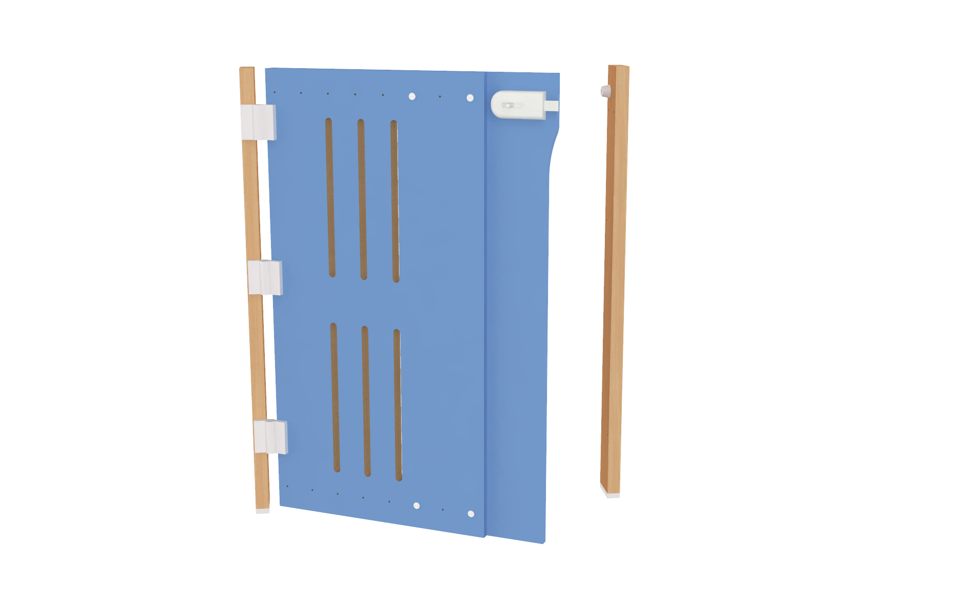 Portillon spécial collectivité extensible 73 - 100 cm gauche - Bleu