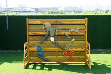 Mobilier - Aire de jeux et structure extérieure - Mur de jeux de sable
