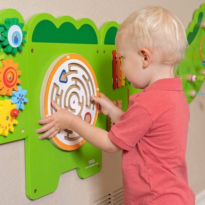 Motricité - Structure et panneaux D'activités - Panneau d'activités murale le grand crocodile