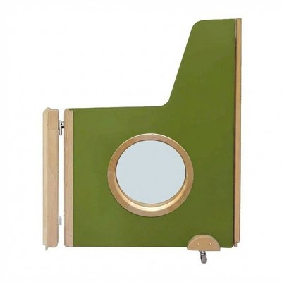 Mobilier - Barrière de séparation & Cloison crèche - Portillon de séparation avec fenêtre oculus sur mesure