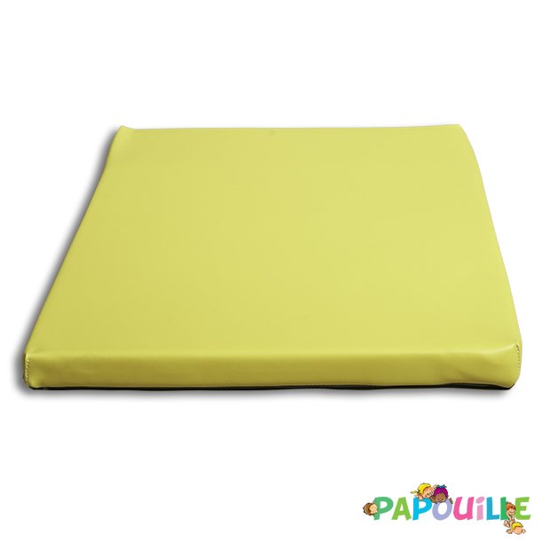 Matelas à langer plat 50 x 70 ep.4cm en mousse pvc jaune