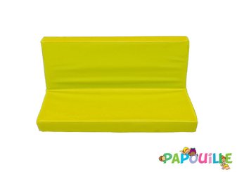 Mobilier - Meuble en mousse et Pouf - Banquette ras de sol sans armature jaune