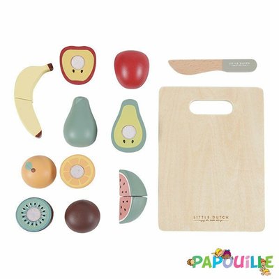 Jouets - Jouets d'Imitation et d'Imagination - Fruit à découper en bois