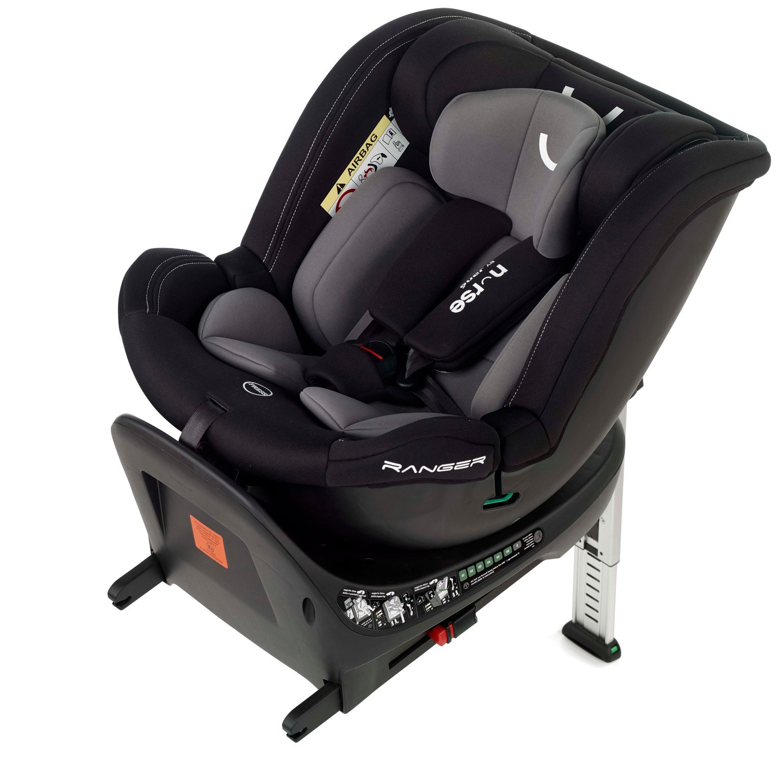 Siège auto Ranger isofix - 40-150 cm - GP 0/1/2/3 - Noir