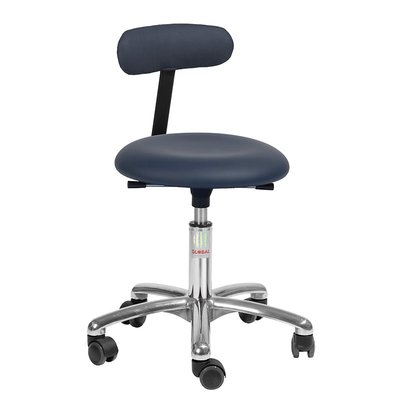 Mobilier - Tabouret et Assise au sol - Siège taille basse rembourré avec dossier en mousse réglable en hauteur Bleu