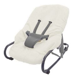 Puériculture - Coussin, Housse et accessoires pour Chaises, Transats - Housse de transat bouclette coton universelle Anis