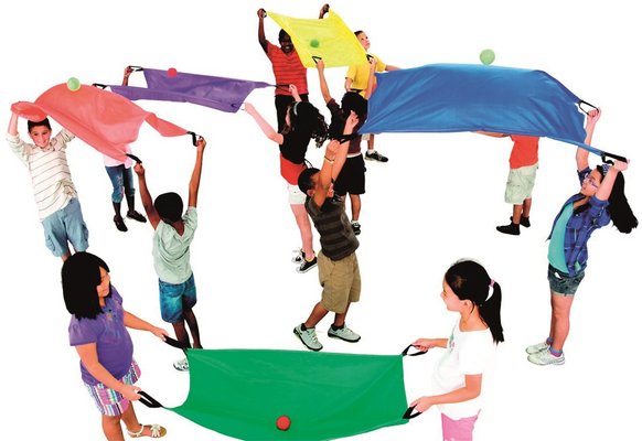Motricité - Jeux de Motricité Libre - Lot 6 parachutes 