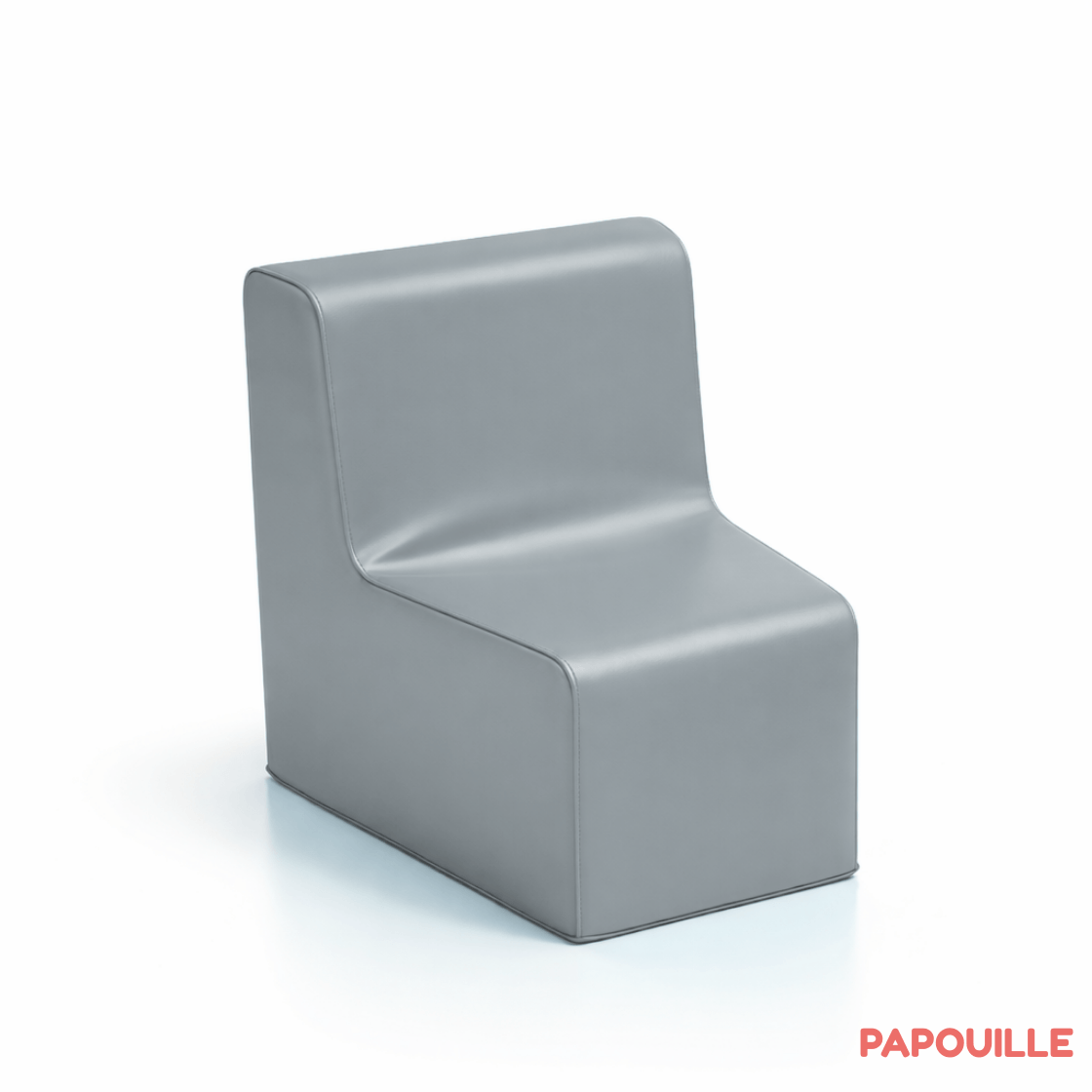 Chauffeuse d'angle 32 cm gris