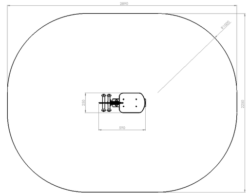 Mobilier - Aire de jeux et structure extérieure - Jouer du ressort Abeille Fix Long