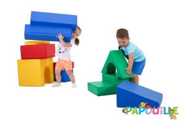 Motricité - Parcours de Motricité Crèche - Parcours en mousse original 10 pièces escapade multi couleur