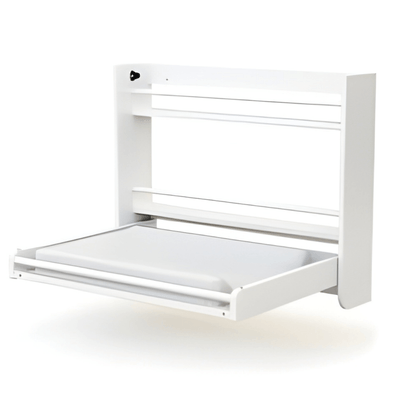 Change - Meuble à Langer crèche - Table à langer murale - Blanc