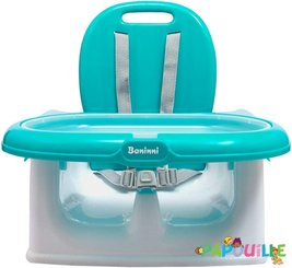 Puériculture - Chaise haute bébé et Siège Repas - Ep // siège rehausseur repas réglable 5 points turquoise