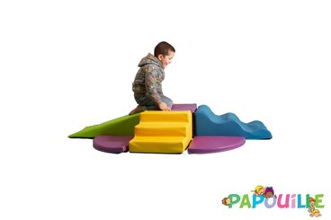 Motricité - Parcours de Motricité Crèche - Kit de modules essentiel tipas avec tapis en mousse pvc