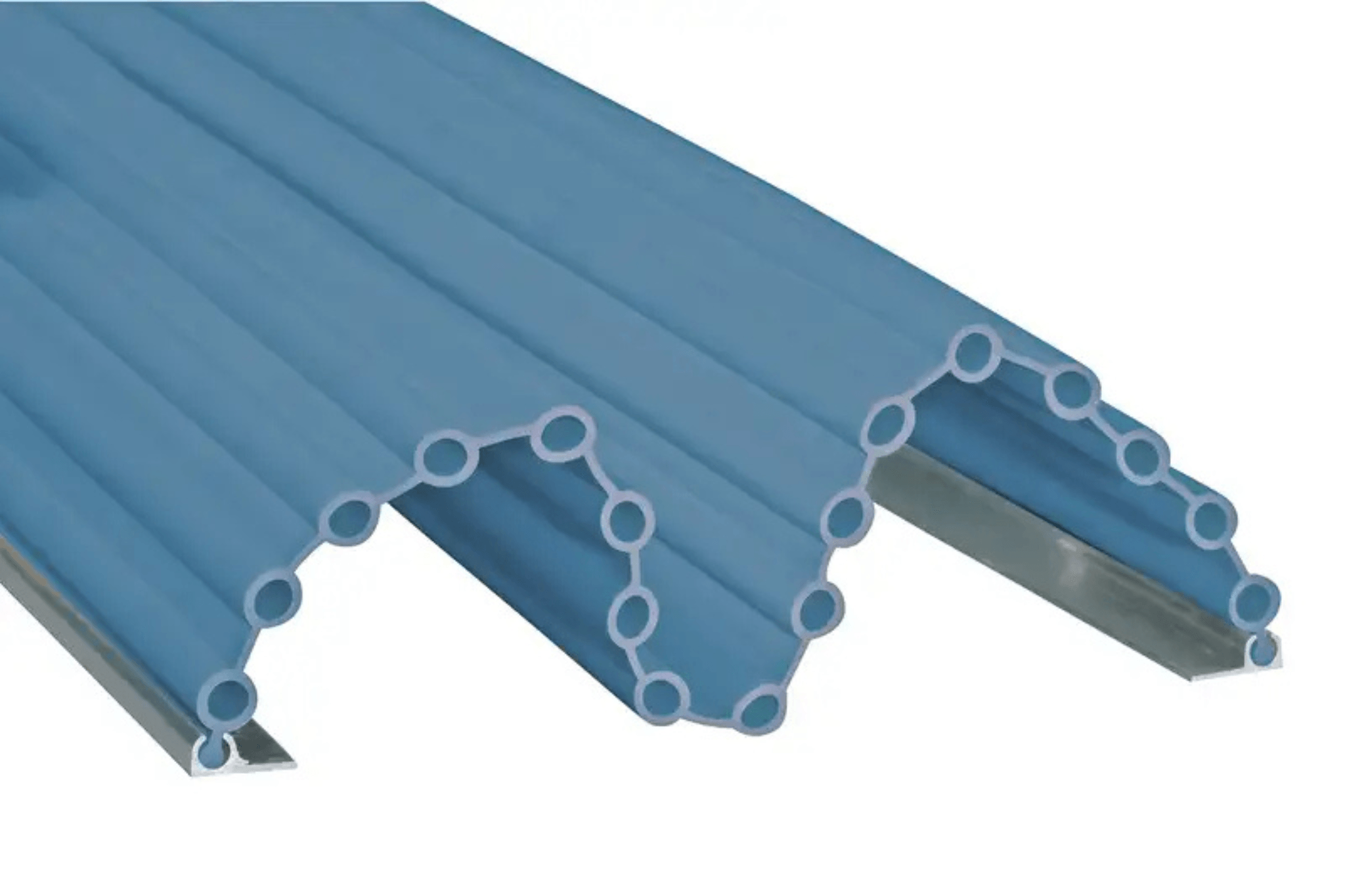 Anti pince-doigts Garomin 17 soufflets 2050 mm - Bleu clair