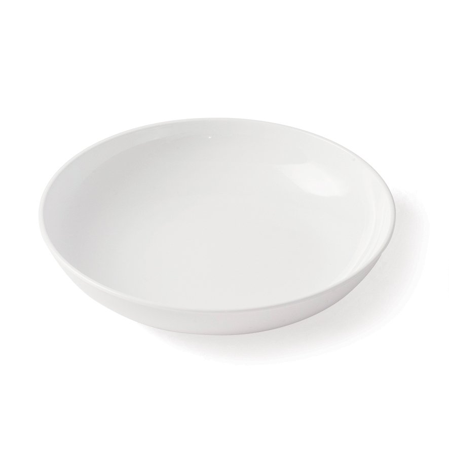Assiette creuse polypropylène opaque blanc