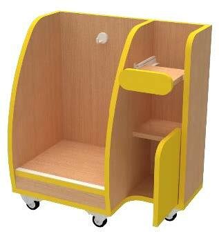 Change debout ergonomique - crèche jaune