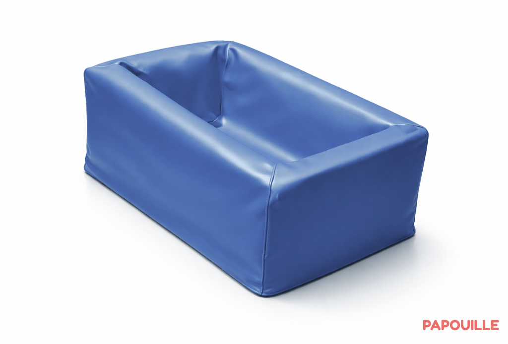 Module de rangement nid à balles en mousse pvc bleu roi
