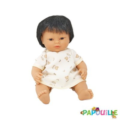 Jouets - Poupons, Peluches et Accessoires - Poupée corps dur avec cheveux 30cm asiatique