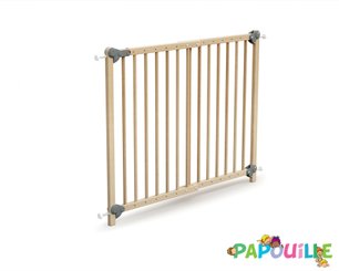 Médical et Prévention - Barrières de Sécurité Enfant - Barrière de sécurité portillon enfant amovible 73-110cm naturel