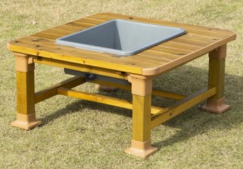Mobilier - Mobilier extérieur - Table d'extérieur sable et eau. carrée