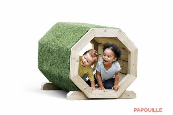 Mobilier - Aire de jeux et structure extérieure - Tunnel octogonal d'extérieur - en bois