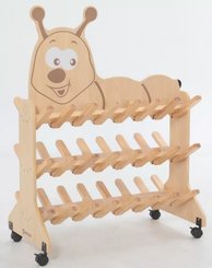 Mobilier - Accessoires pour meuble de rangement - Chariot à bottes " Petite Chenille"