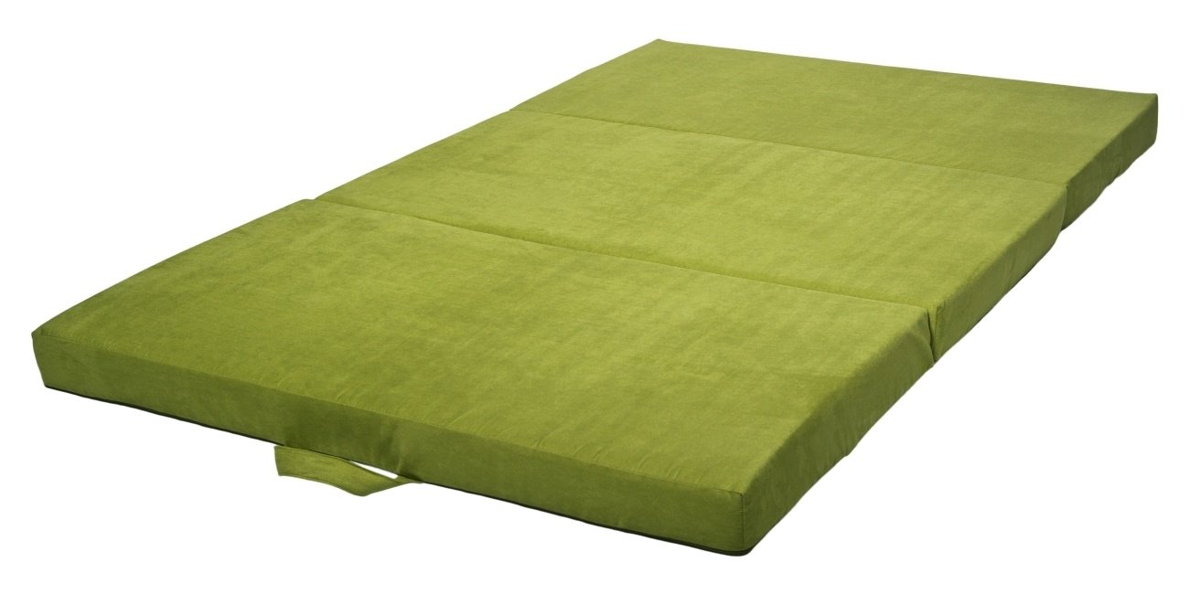 Tapis pliant en tissus multi-usage 120 x 200 x 10 cm vert