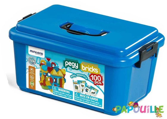 Jouets - Jeux de Construction - Coffret de 100 bricks