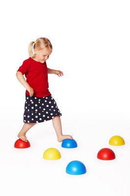 Jeux - Bascules et Équilibre - Hémisphères d'équilibre 6 pcs en plastique