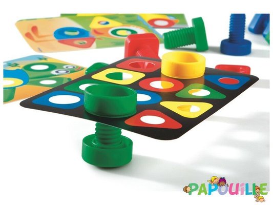 Jouets - Jeux de Construction - Jeu didactique nuts and bolts cartes à visser