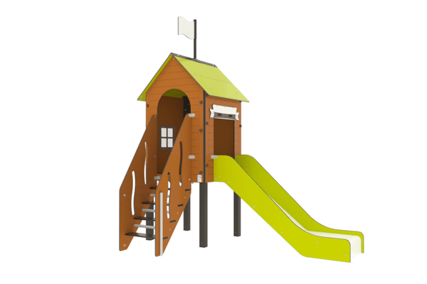 Mobilier - Aire de jeux et structure extérieure - Aire de jeux Pom d'api - Fixations courtes