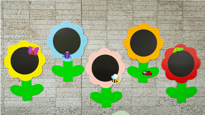 Mobilier - Mobilier extérieur - Tableaux d'extérieur Fleurs set de 5 