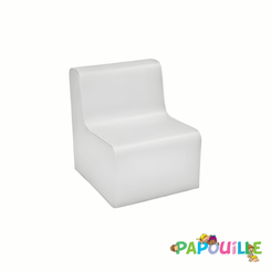 Mobilier - Meuble en mousse et Pouf - Chauffeuse droite hauteur 25cm blanc