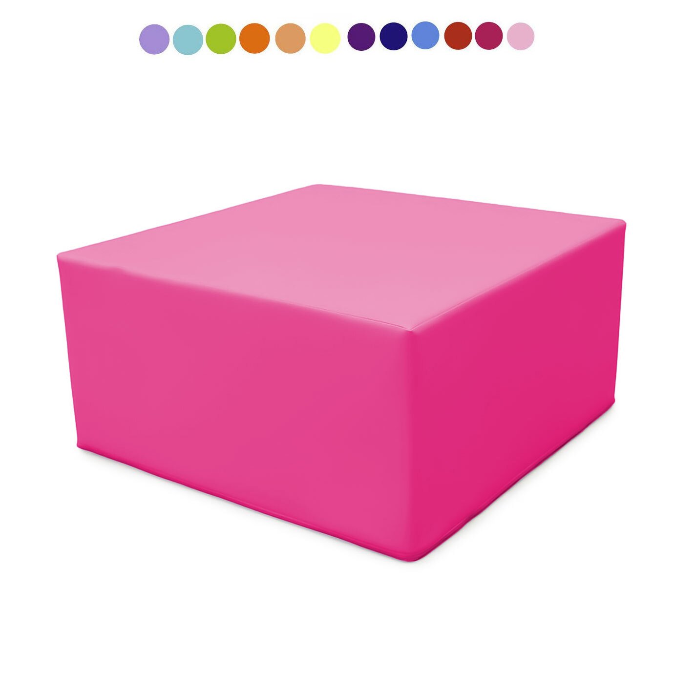 Module bloc carre en mousse pvc h.23cm fuchsia