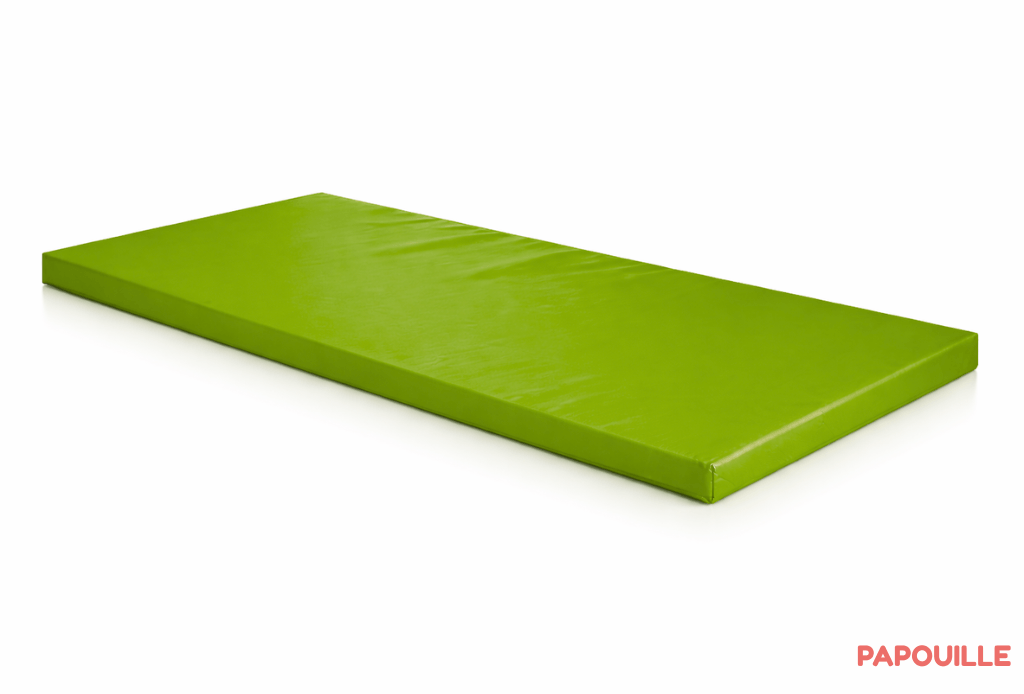 Tapis de gym en mousse pvc 180x60x3cm vert