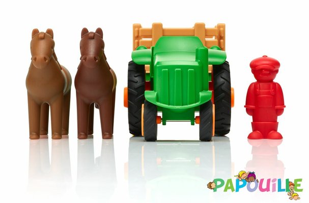 Jouets - Garages, Voitures et Circuits pour Enfant - Le tracteur magnétique de la ferme