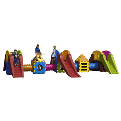 Mobilier - Aire de jeux et structure extérieure - Aire de jeux extérieur 3 toboggans