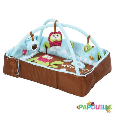 Jouets - Tapis et Jeux d'Éveil, Portiques d'Activité - Tapis d 'eveil avec arche de jeux chouette bleu